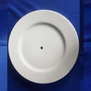 #15D  LARGE  RIM DRILLED PLATE   10 1/2 in.