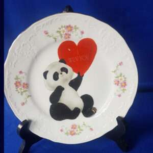 # 3 VALENTINE OR KIDS  DECORATED PLATE : GREAT GIFT