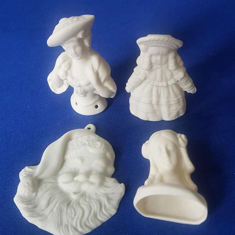 C-10 ASSORTED PORCELAIN BISQUE ORNAMENTS – cherylsporcelain.com